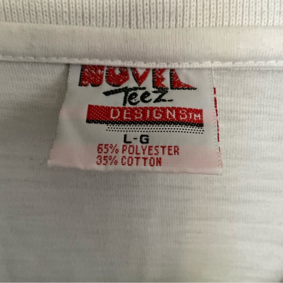 Vintage 90s Novel Teez Warner Bros Daffy and Marvin Graphic Polo Shirt - Picture 4 of 6